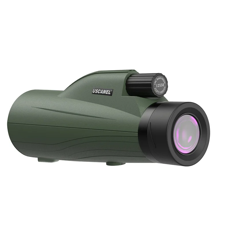 Hot monocular 12X50 purpline film monocular high power HD mobile phone camera video live outdoor portable