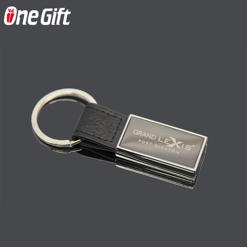 Customized leather keychain with logo key decoration hanging buckle, car keychain pendant