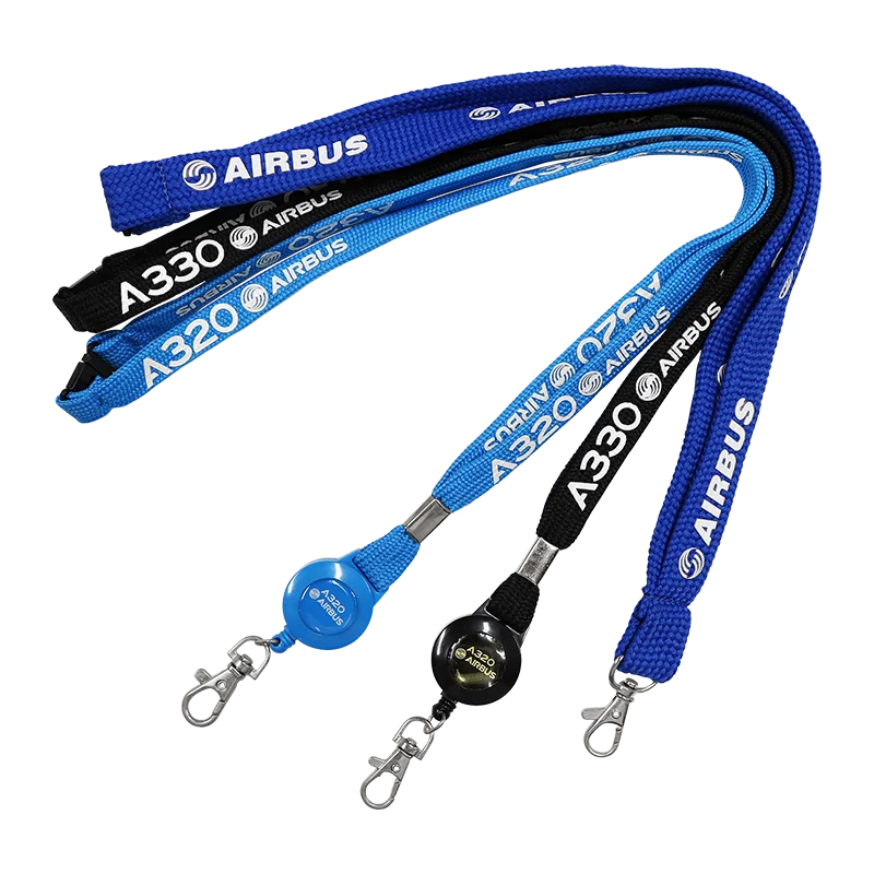 Printed or Pattern Personalized College Polyester Multicolour Lanyard Neck Strap For ID Badge Holder With Metal Clip From China