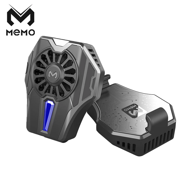
MEMO DL01 Multi functional Cooling Fan Smartphone Radiator Game Handle Phone Holder Cell Phone Cooler with Cooling Pad for PUBG 