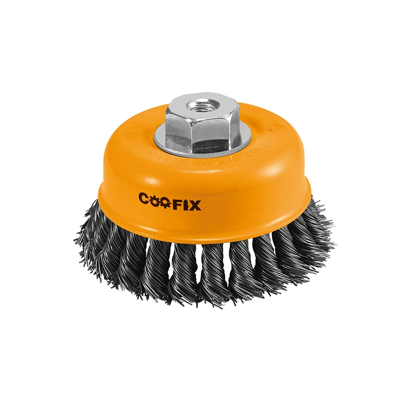 Производитель медных стальных промышленных кистей Coofix с полировкой и скрученным узлом