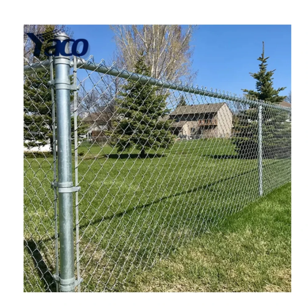 6FT 2m 8FT Galvanized Chain Link Fence Steel Wire Mesh Metal Fencing for Farm and Field
