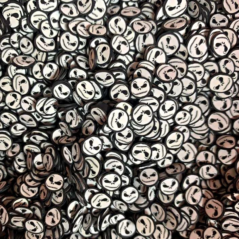 Polymer Hot Clay Sprinkles Halloween clay ghost shape For Crafts Making DIY confetti Slime Scrapbook