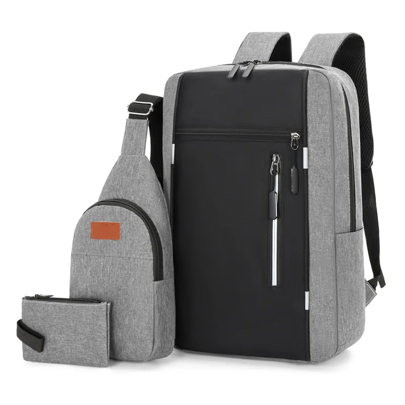 High Quality Unisex Casual Oxford Polyester Laptop Backpack Softback Custom Logo Print Travel Outdoor School Office Wholesale
