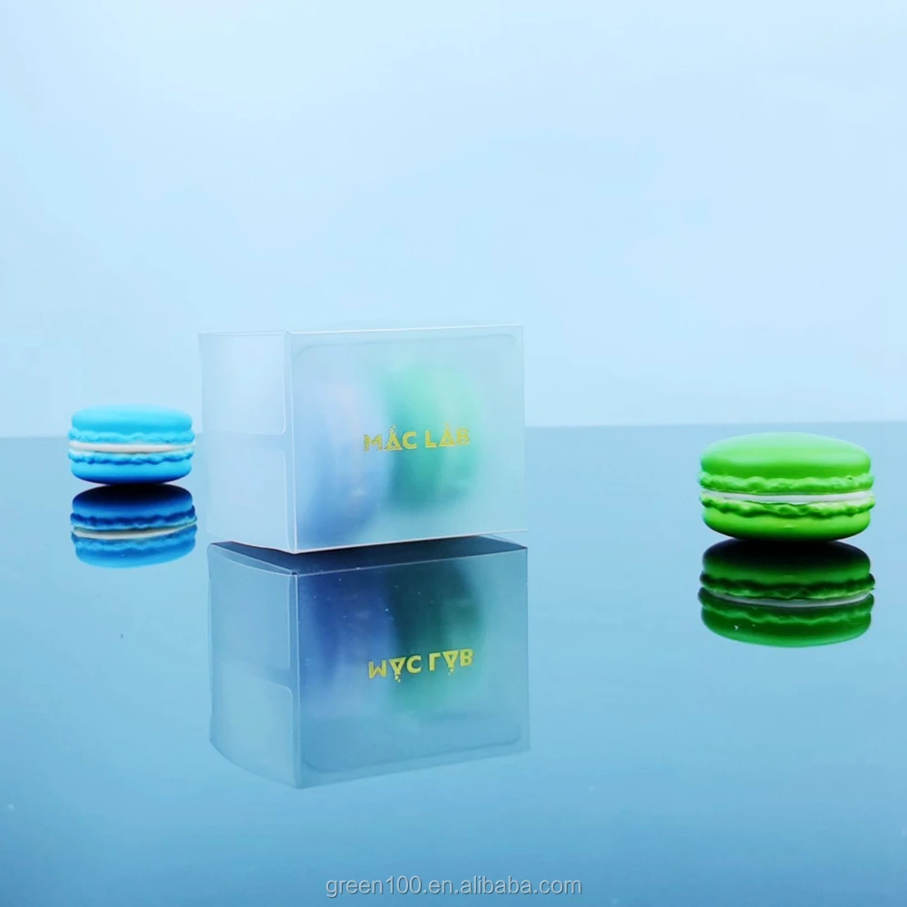 clear plastic round cavity blister tray 2 pcs macaron gift box with printed logo macaron packaging