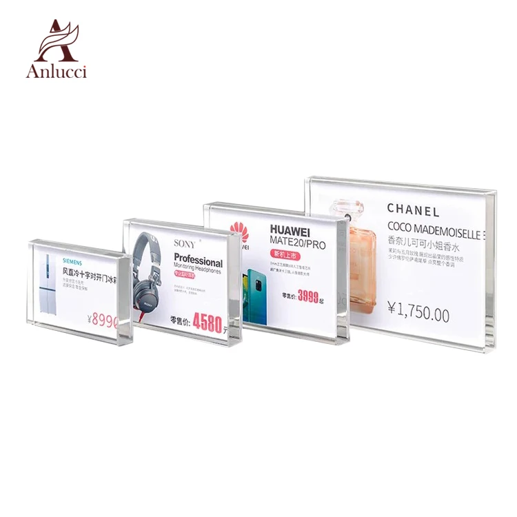 
Custom size double side clear acrylic table menu stand restaurant card holder 