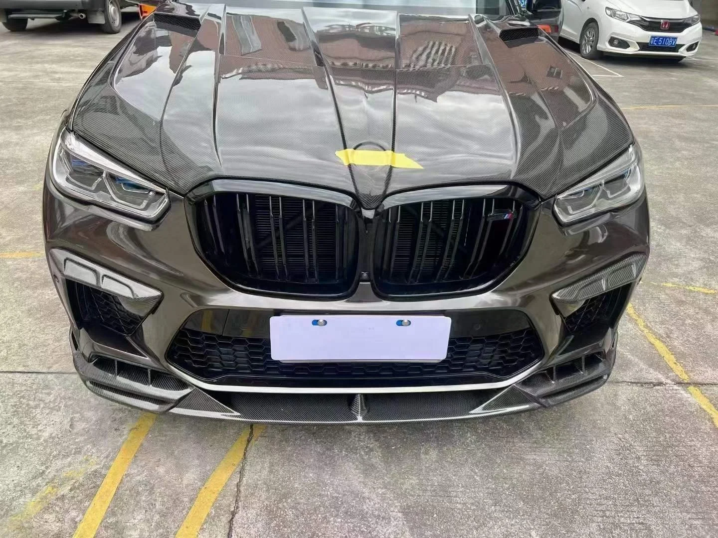BETTER High Quality carbon fiber bodykit For Bmw X5 F95 Upgrade LARTE style Front Lip Rear Diffuser Side Skirt Hood Top Wing