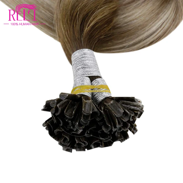 Высшее качество оптовая продажа человеческие волосы Remy предварительно скрепленные для наращивания itip/utip/vtip/наращивание волос с плоским кончиком