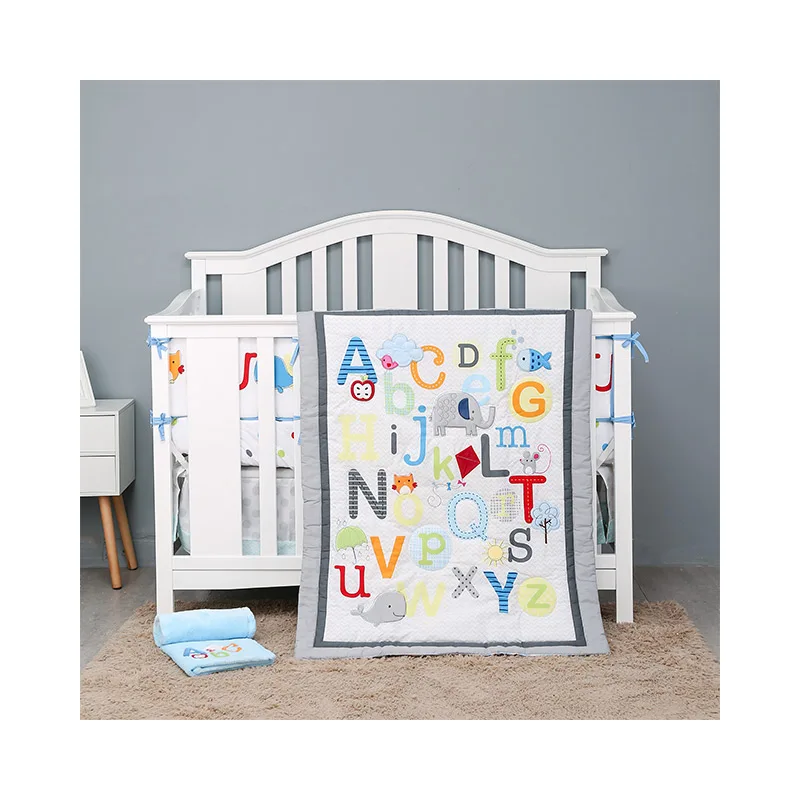 
Chinese Factory Outlet Wholesale 100% Organic Cotton Crib Protector Cover Toddler Bedding 