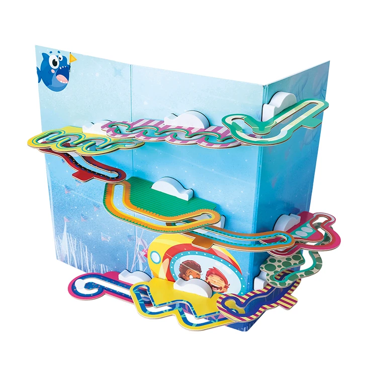 Yo!Wow морская тема Preshool магнитные мраморные игрушки, детские Интеллектуальные развивающие игрушки Монтессори