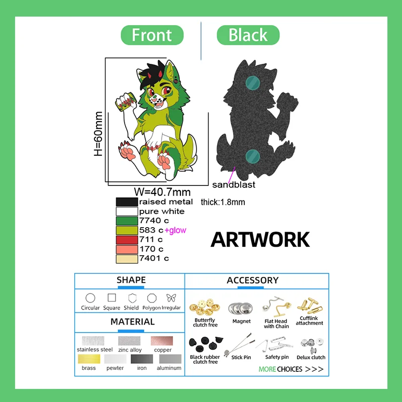 Farm Fashion Deer Shape Suppliers Insect Custom Metal Crafts Badges Lapel Pins Enamel Pins