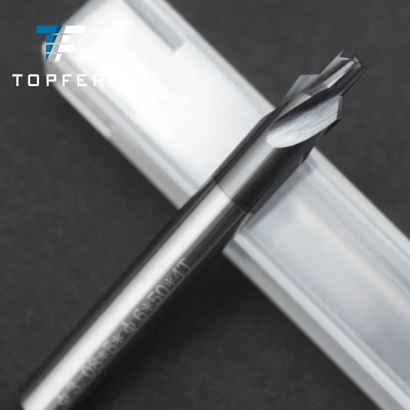 Подгонянный CNC Tungsten Карбид 3 Флейта 2 шаг Концевая фреза 6 мм для нержавеющей