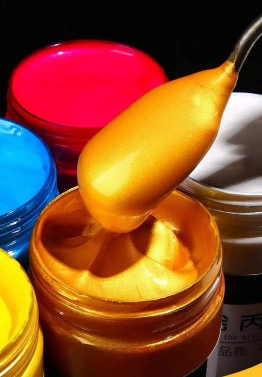 Painting Paint High Quality Non Toxical Hot Sale Metallic Color Acrylic for Artist 16 Colours Art Painting Set 11*6*6 Cm Freight