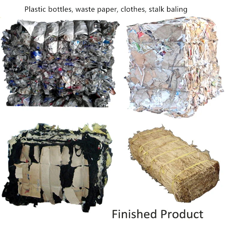 NEWEEK Semi-automatic paint bucket cotton plastic recycling waste pet bottle baler hydraulic scrap metal baling press machine