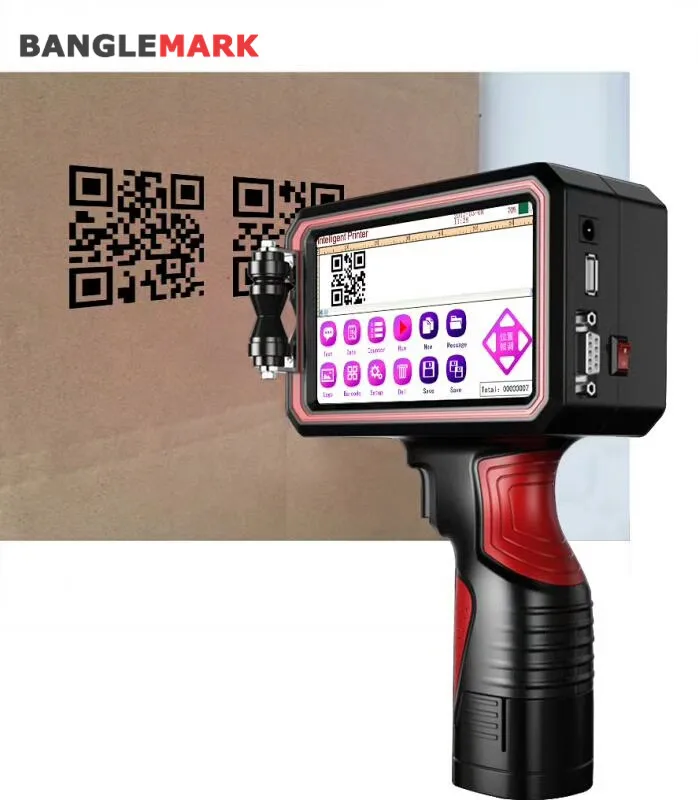 25.4mm printing height Portable Inkjet Printer For Printing Ceramic, PVC, Concrete, Metal, And Cardboard Applications