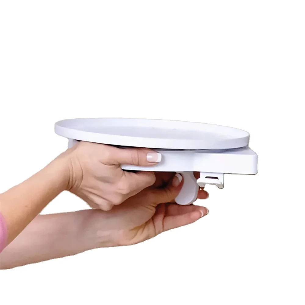 360 Rotating Storage Rack Corner Shelf Bathroom Kitchen Triangle Storage Shelves Punch-free Wall-mounted Storage Supplies