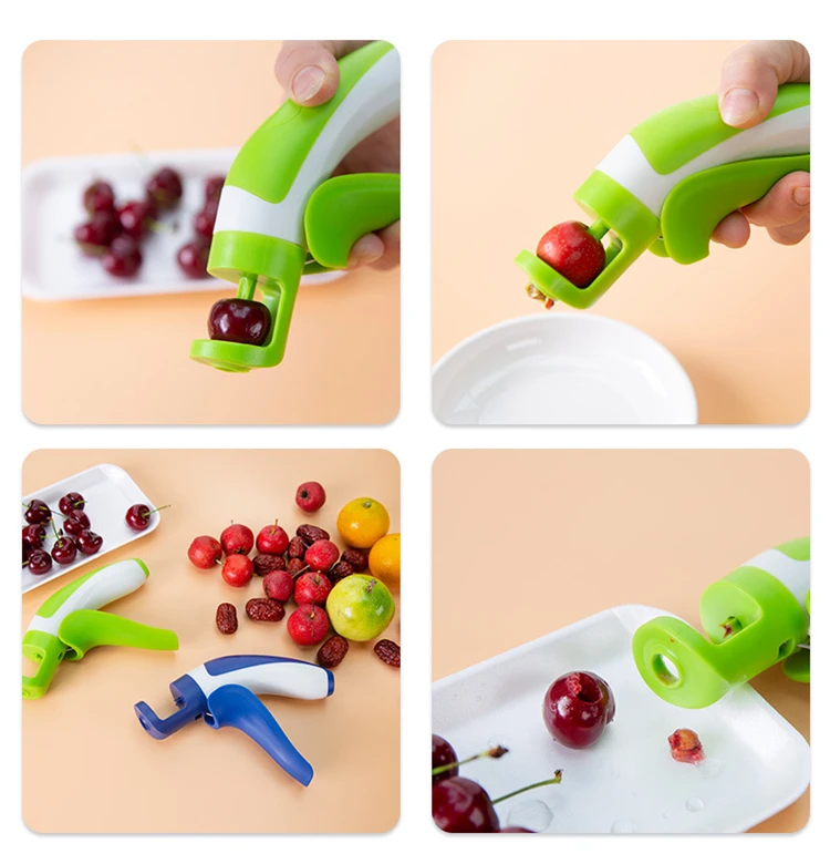 cheap promotional plastic  manual small cherry olive pits pitter stone seed remover Cherry Pitters