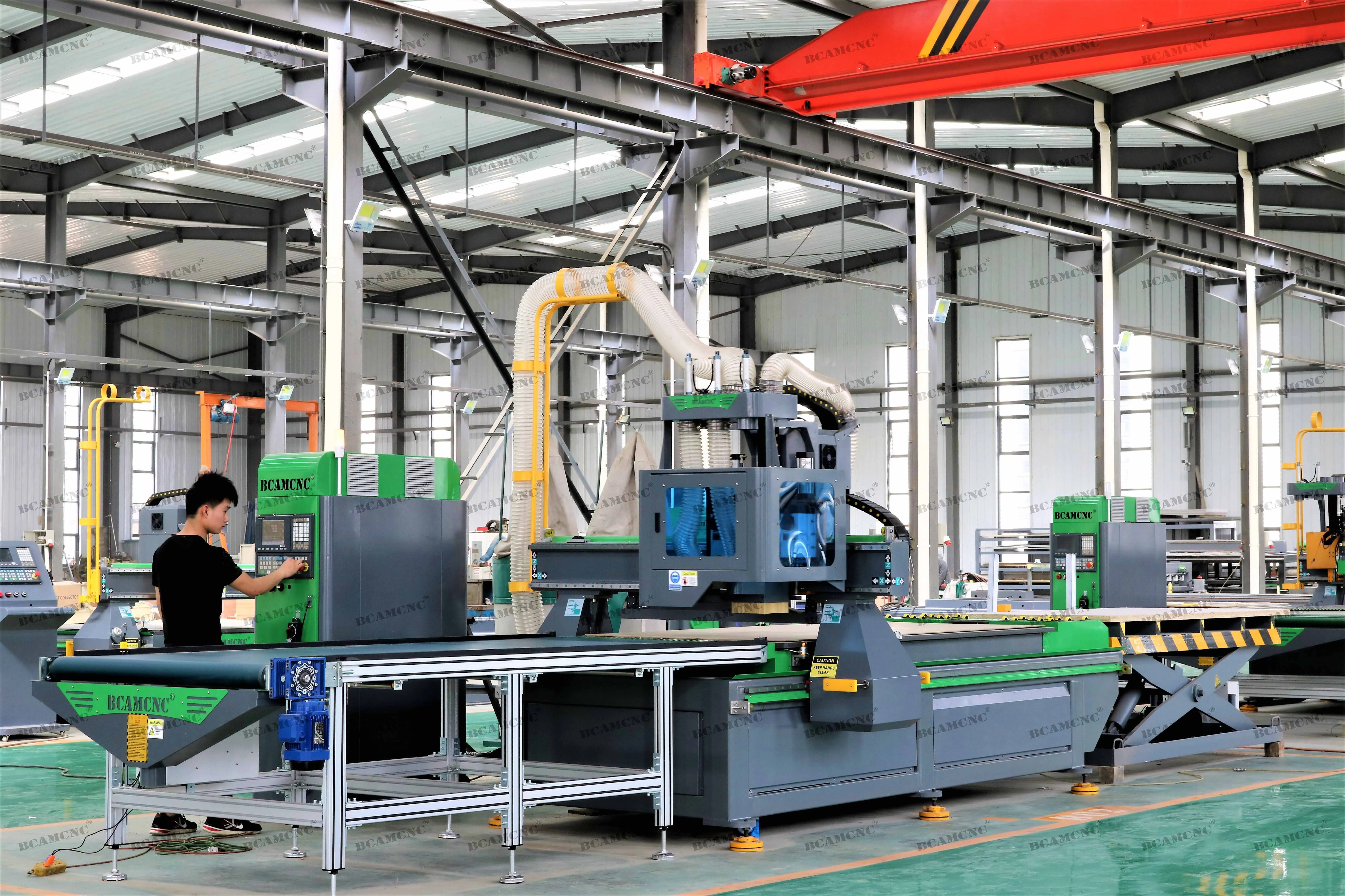 1325 drilling bank cnc router machine automatic loader and unloader for woodworking cabinet