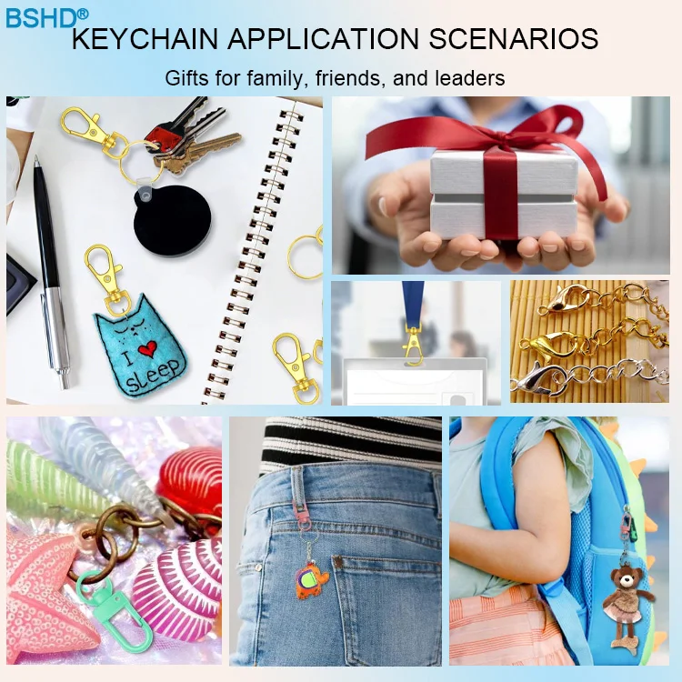 Fast Delivery Colorful Metal Lobster Claw Clasp Swivel Lanyard Trigger Snap Hook Strap With Key Ring Diy Accessories