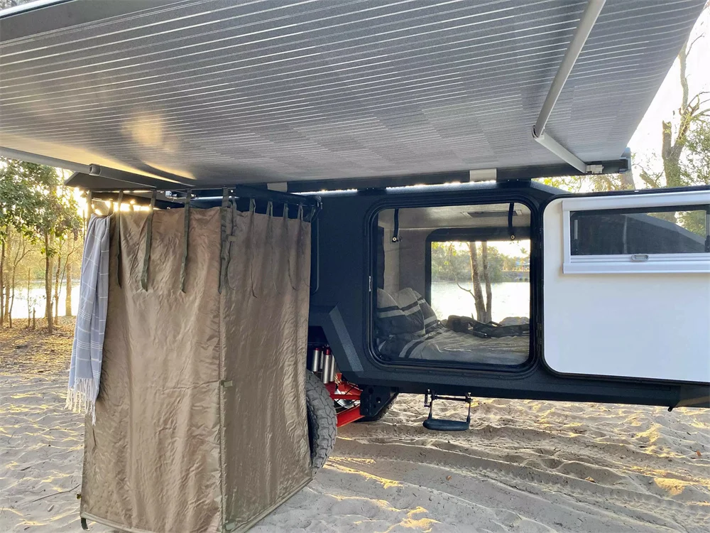 2022 New Kinlife Camper Mini Caravan With 2 Berth Touring Caravans For Sale On Site Dc 12 Volt Caravan Air Conditioner