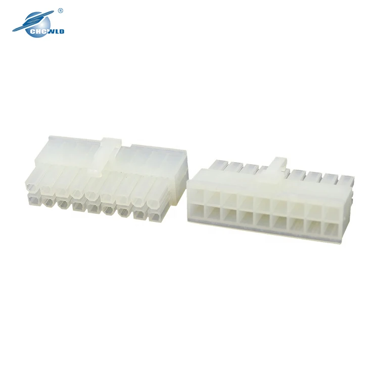 18 Pin Automobile Male White Wire harness Connector Housing Molex mini fit Connector 5557 5559 5569 5556 5558