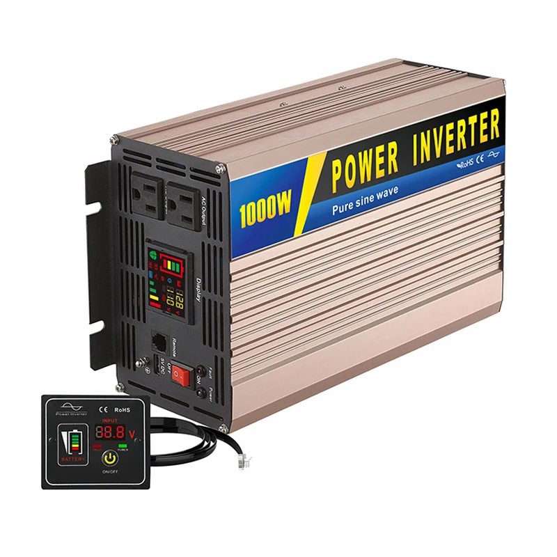 1000W 48V 220V Solar power charger pure sine wave inverter Solar inverter micro inverter