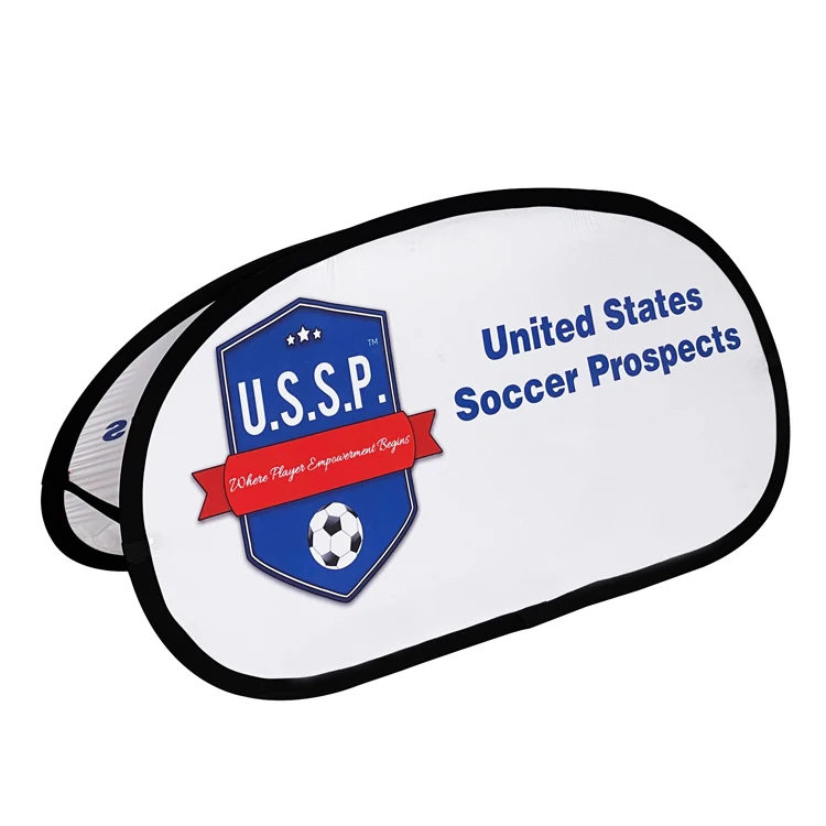 Sports Field Outdoor Pop-Up A-Frame Banner Horizontal Oval Shape Advertising Stand