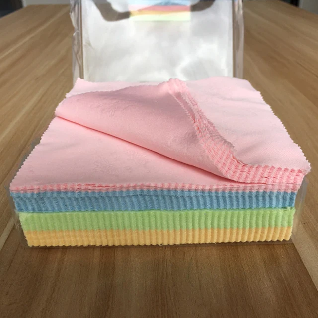 Wholesale spectacle cloth color myopia eyeglass microfiber cleaning cloth for glasses lenses polarizing test card