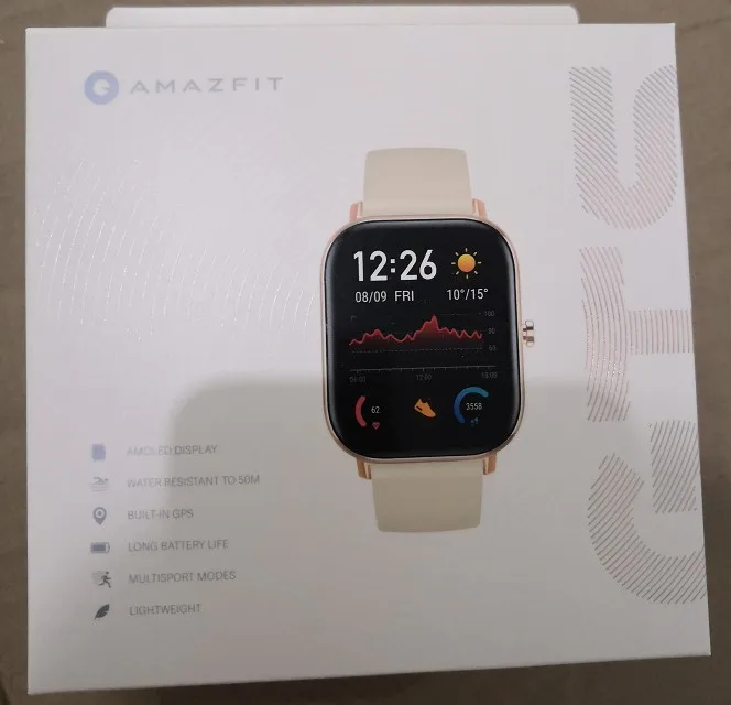 Global Version Amazfit GTS Smart Watch GPS Running Sports Heart Rate 5ATM Waterproof Bracelet AMOLED Amazfit Smart Watch