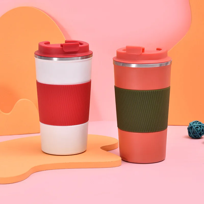 New Design High Quality Blank Ceramic Liner Coffee Cup Office Travel Portable Car Water Cup