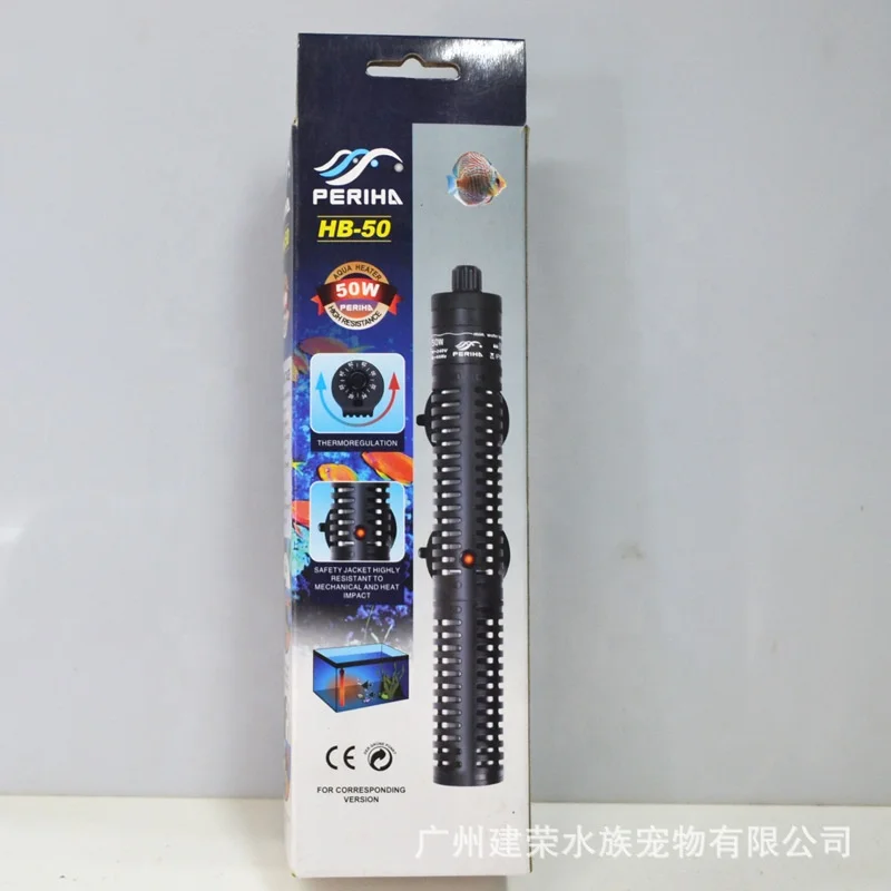 PERIHA  50w 100w 200w 300w 500w Heating rods automatic constant temperature quartz glass aquarium fish tank heater