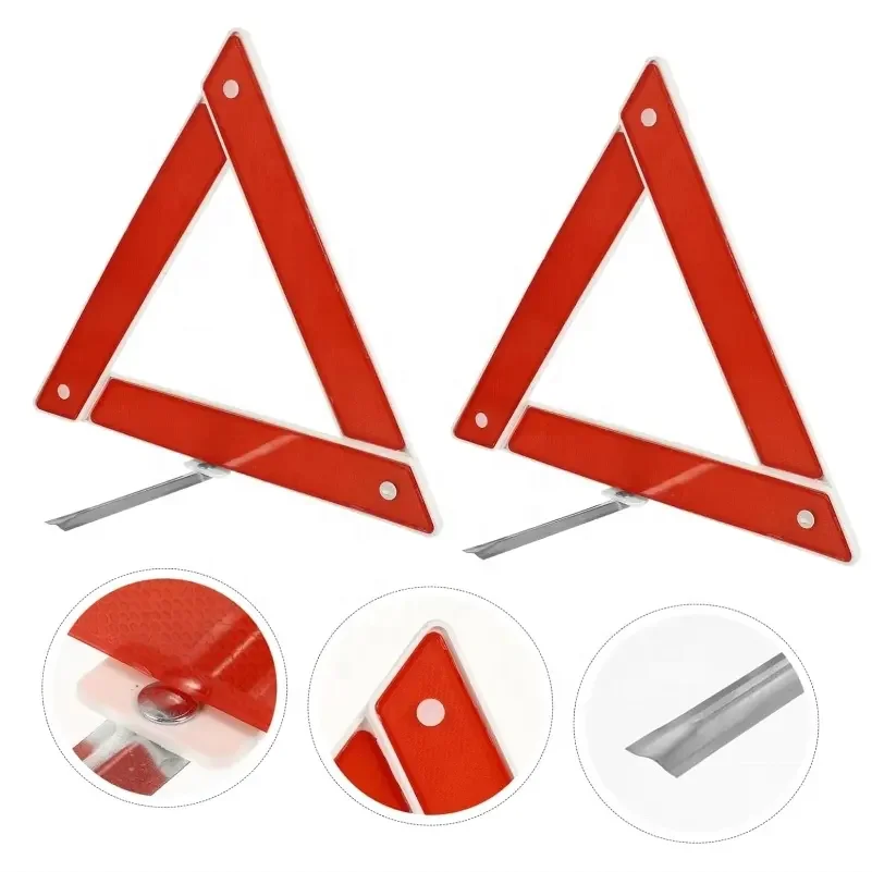 Customized Led Traffic Triangle Warning Sign Hazard Triangles Reflective Safety Warning Flashing Emergency Reflector Premium Kit