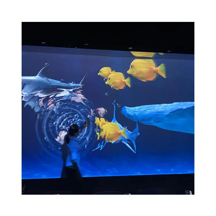Interactive Projection Installation 3D Dynamic Virtual Room Digital Art Indoor Wall Mapping Floor Magic
