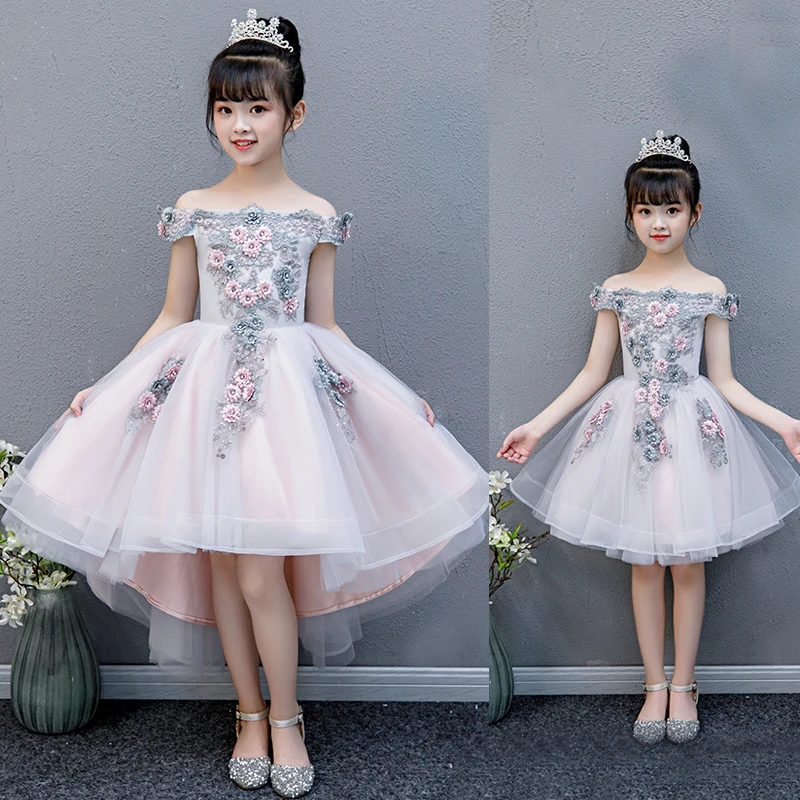 
Children wears Flower Girl Dress 2019 Summer Girls Evening Wedding princess Party Dress for girl 2-10 year 