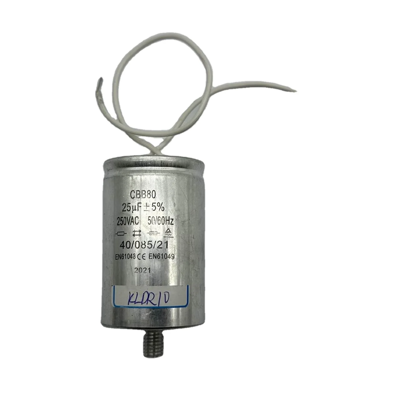 Ac Capacitor CBB80 HID Lighting Lamp Capacitor 25uf 250vac 50/60hz KLDR10