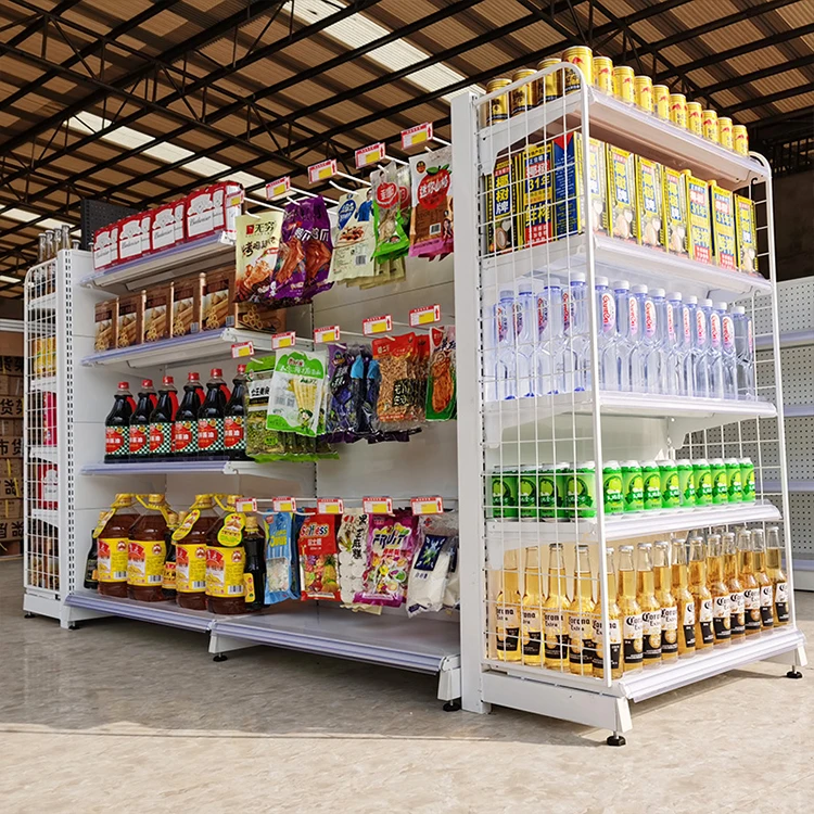 Промышленные полки Guichang Индивидуальные для супермаркетов продуктового магазина