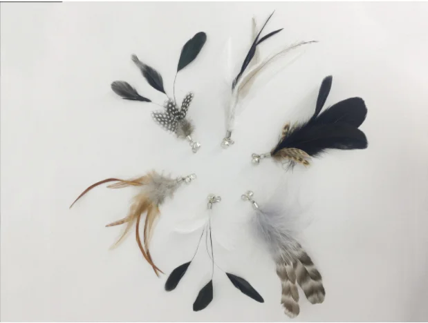 Interactive Plush Feather Cat Stick Teaser Cat Toy rod Kitten Suction Cup With Feather Bells Wire