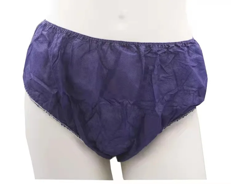 Beauty Salon Spa Plain disposable pp non woven underwear G-strings Tanga