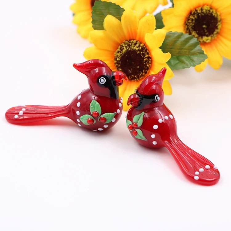 Lovely Home Desktop Decoration Unique Souvenir Small Gift Murano Glass Bird