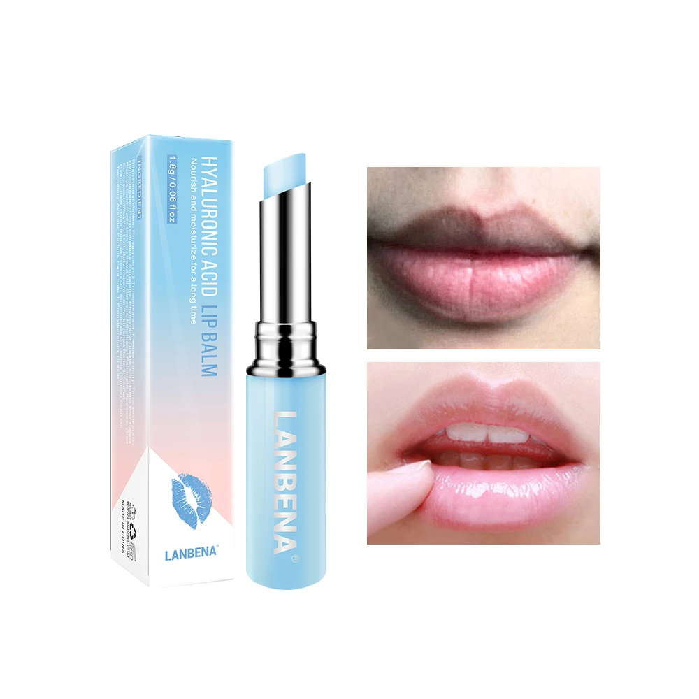  LANBENA Гиалуроновая кислота Уход за губами Бальзам для губ chapstick Бесплатная
