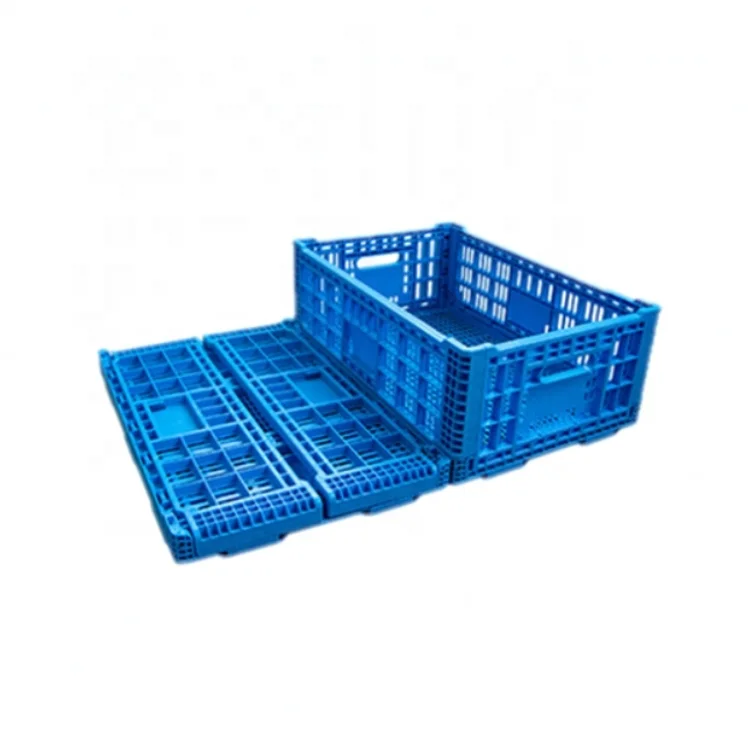 Plastic Crates Stackable Collapsible Folding Crate Moving Crate Stacking Fruit Vegetable Baskets