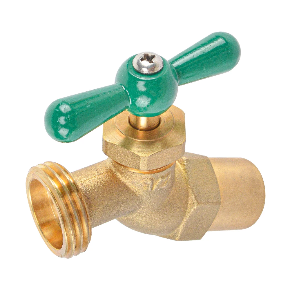 LF brass No-Kink Hose Faucet, Outdoor Garden Hoses Spigot Shut Off Valve Hose Facuets