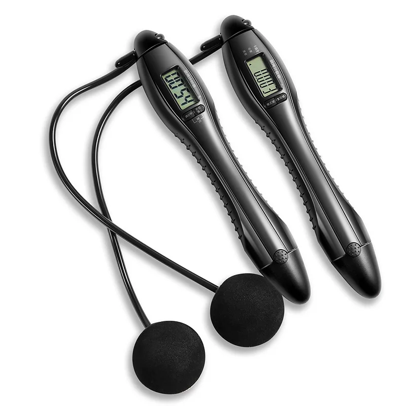 PVC Thick Calorie Counter Heavy Custom Skipping Rope  Pink Digital Skip Rope