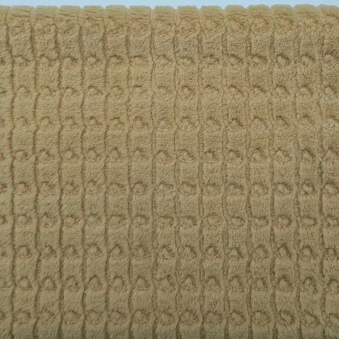 Высокое качество оптовая продажа ткань из искусственного меха кролика 100% полиэстер