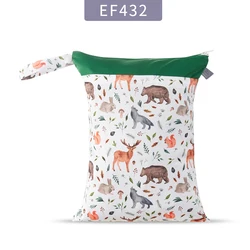 Elinfant custom size OEM PUL waterproof nappy wet bag pocket mommy bag washable reusable cloth diaper bag for baby