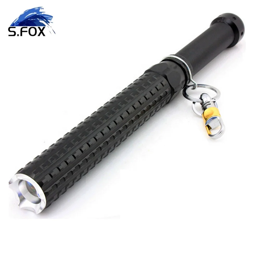 Convex Lens Rechargeable Security Powerful Self Defense Led High Tactical Survival Flashlight