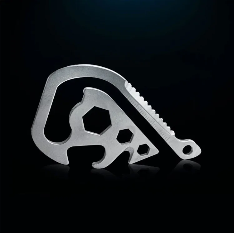 Multi-Function Keychain Outdoor Portable EDC Gadget Stainless Steel Hex Wrench Opener