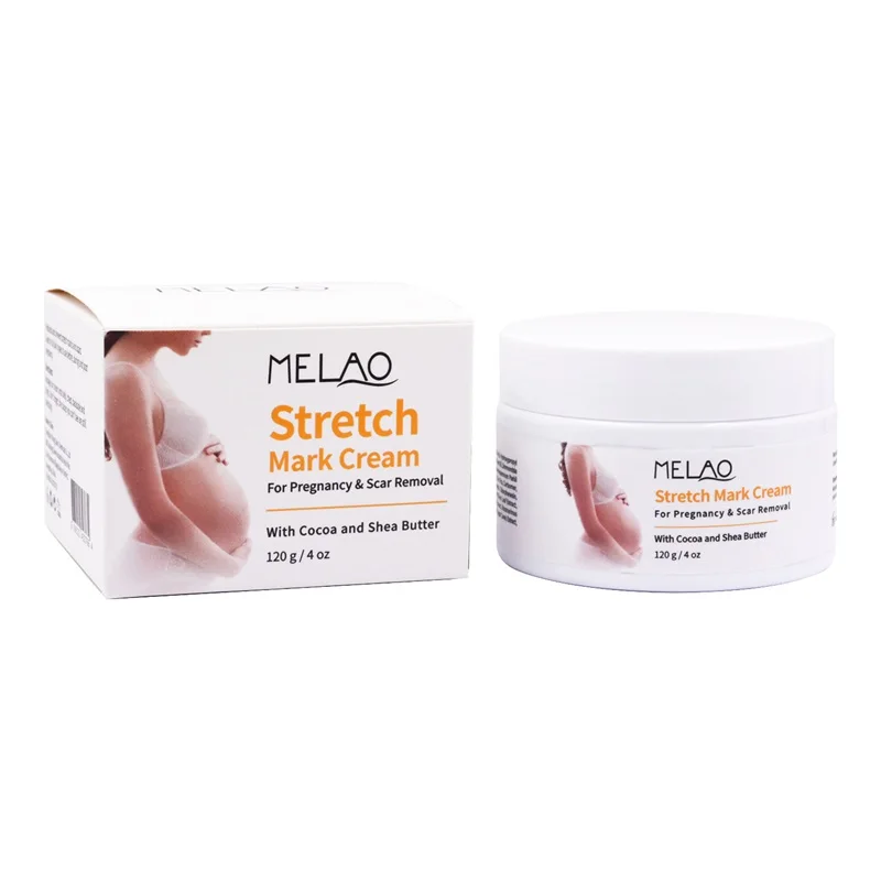 Private Label MELAO Stretch Marks Removal Shea Butter Anti Stretch Marks Cream Repair Body Cream