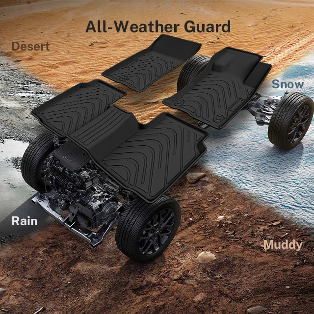 Best Custom Non-slip Waterproof Protective Mat TPE Full Set Trunk Frunk Floor Foot Mat For HONDA ACCORD