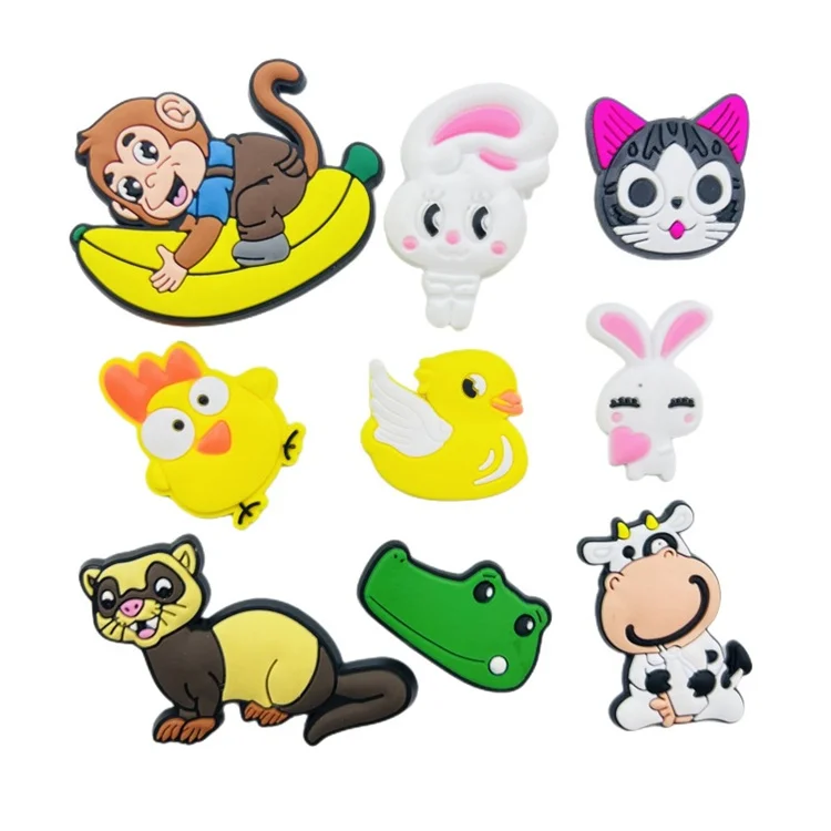 Wholesale Luxury Designer Shoe Charms Custom Pvc Rubber Shoe Charms For Clogs Custom Shoe Charms